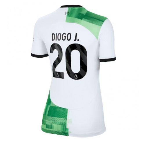 Fotballdrakt Dame Liverpool Diogo Jota #20 Bortedrakt 2023-24 Kortermet